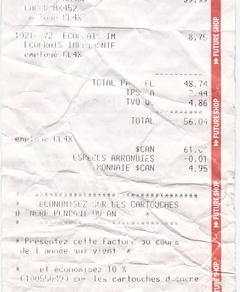 41598 Facture imprimante MX452 S