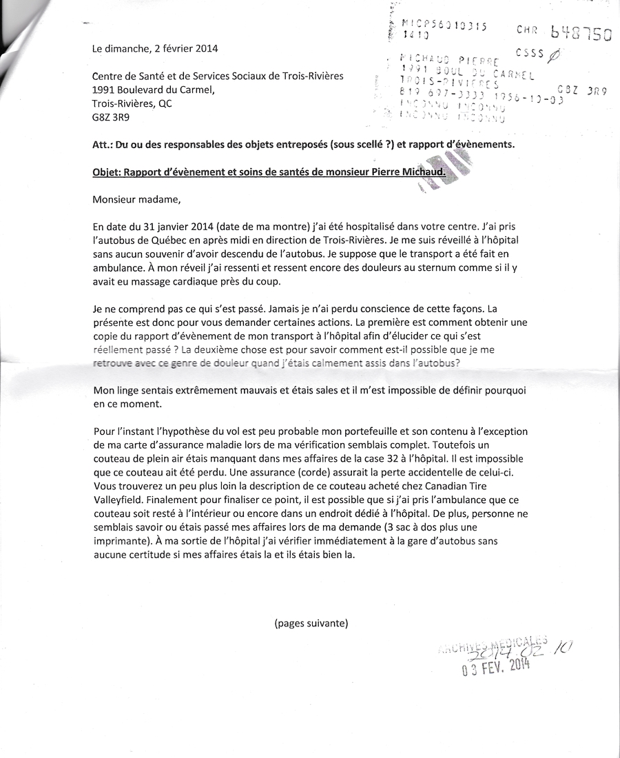 41689 Rapport bidon du CSSSTR 3 de 20 S