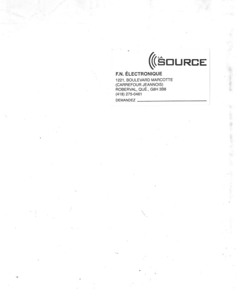 41890 Carte La SOURCE Roberval