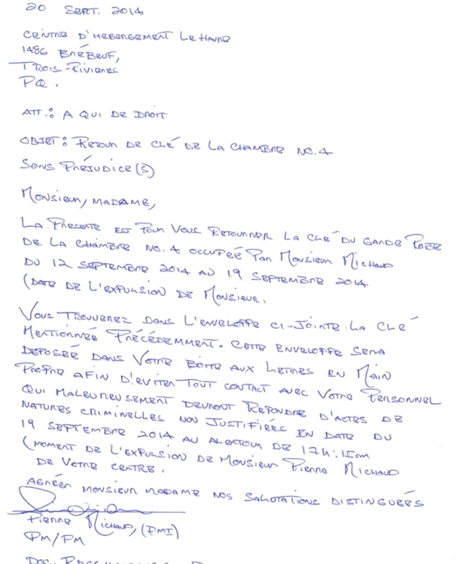 41902 Lettre RDCCH0120092014PMIMAM expulsion MAMS