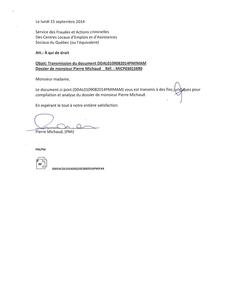 41905 Lettre de transmission SDFEACDCLEASDQ1023092014PMIFAX CLE Riv. du Loup 3 de 4 FS