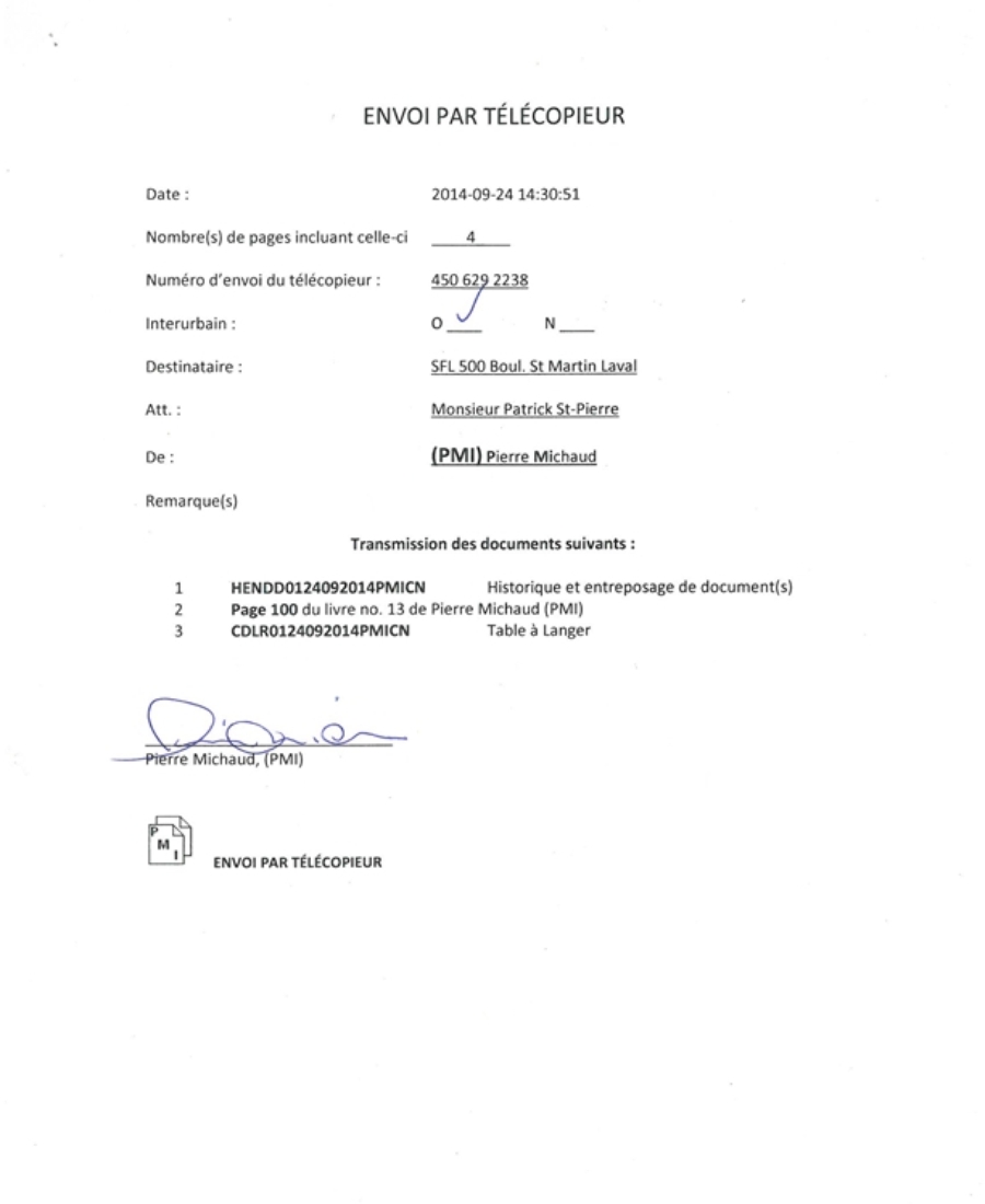 41906 Feuille de transmission par fax 2 de 5 FS