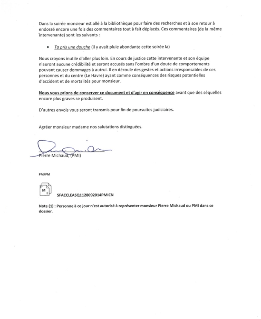 41911 Lettre SFACCLEASQ1128092014PMICN CLE Riv. du Loup. 2 de 2 4 de 8 FS