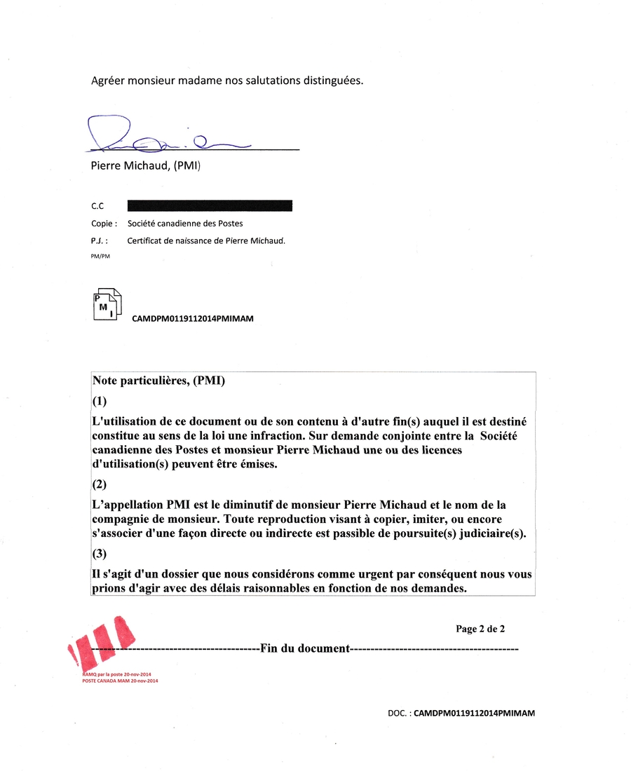 41963 CAMDPM0119112014PMIMAM Lettre RAMQ 2 de 3 S